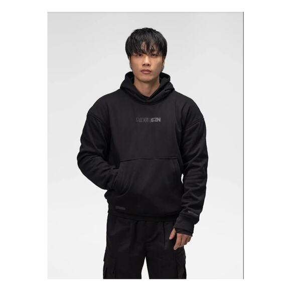 BUCKED UP Black Pullover Hoodie Sweatshirt with 3D Logo - Size 2XL - Picture 1 of 11